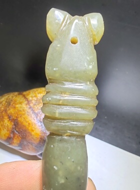 和田玉古玉锥子摆件摆饰玉器把玩件文玩收藏品837号