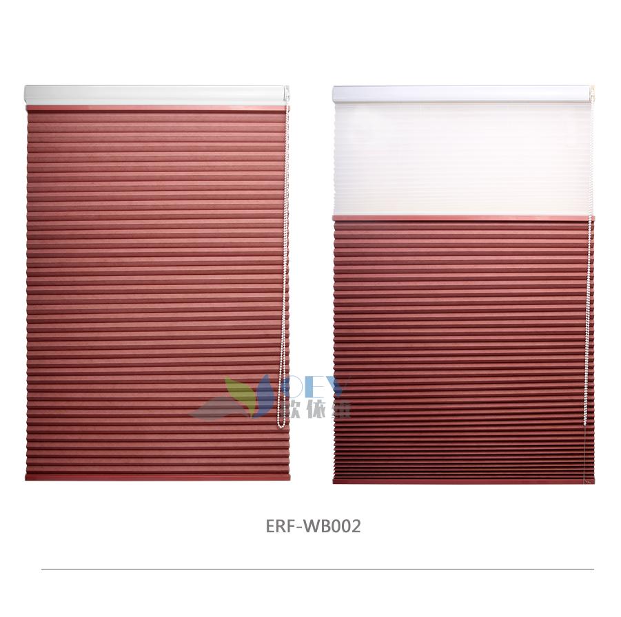 拉绳遮光蜂巢帘风琴帘OEV定制