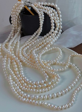 豪华大气天然淡水珍珠晚装链小众设计时尚百搭气质韩版