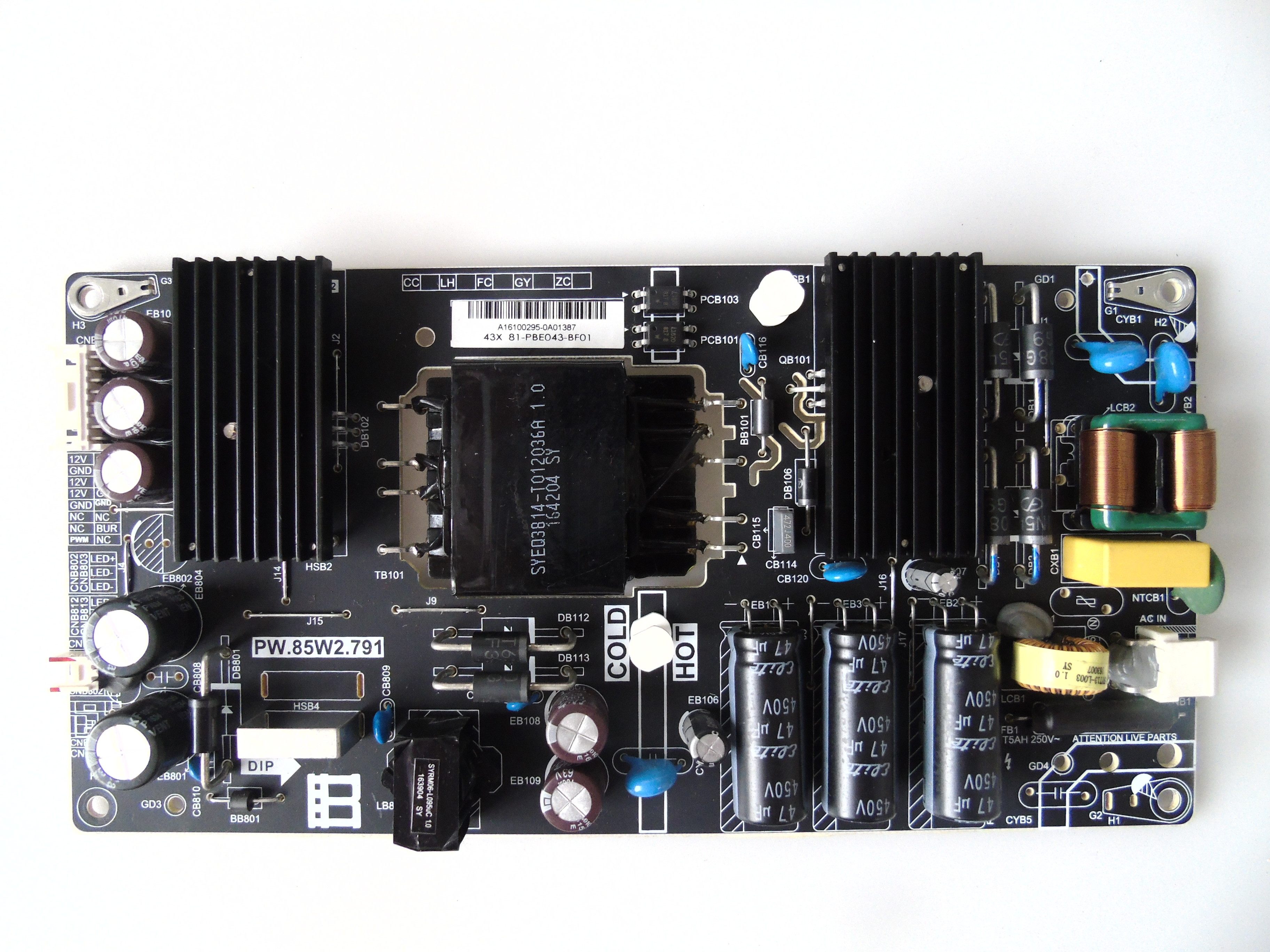暴风B43C51电源板PW.85W2.791 81-PBE043-BF01,电子元器件市场,显示屏/LCD液晶屏/LED屏/TFT屏,淘宝优惠券,粉丝福利购,淘宝优惠卷