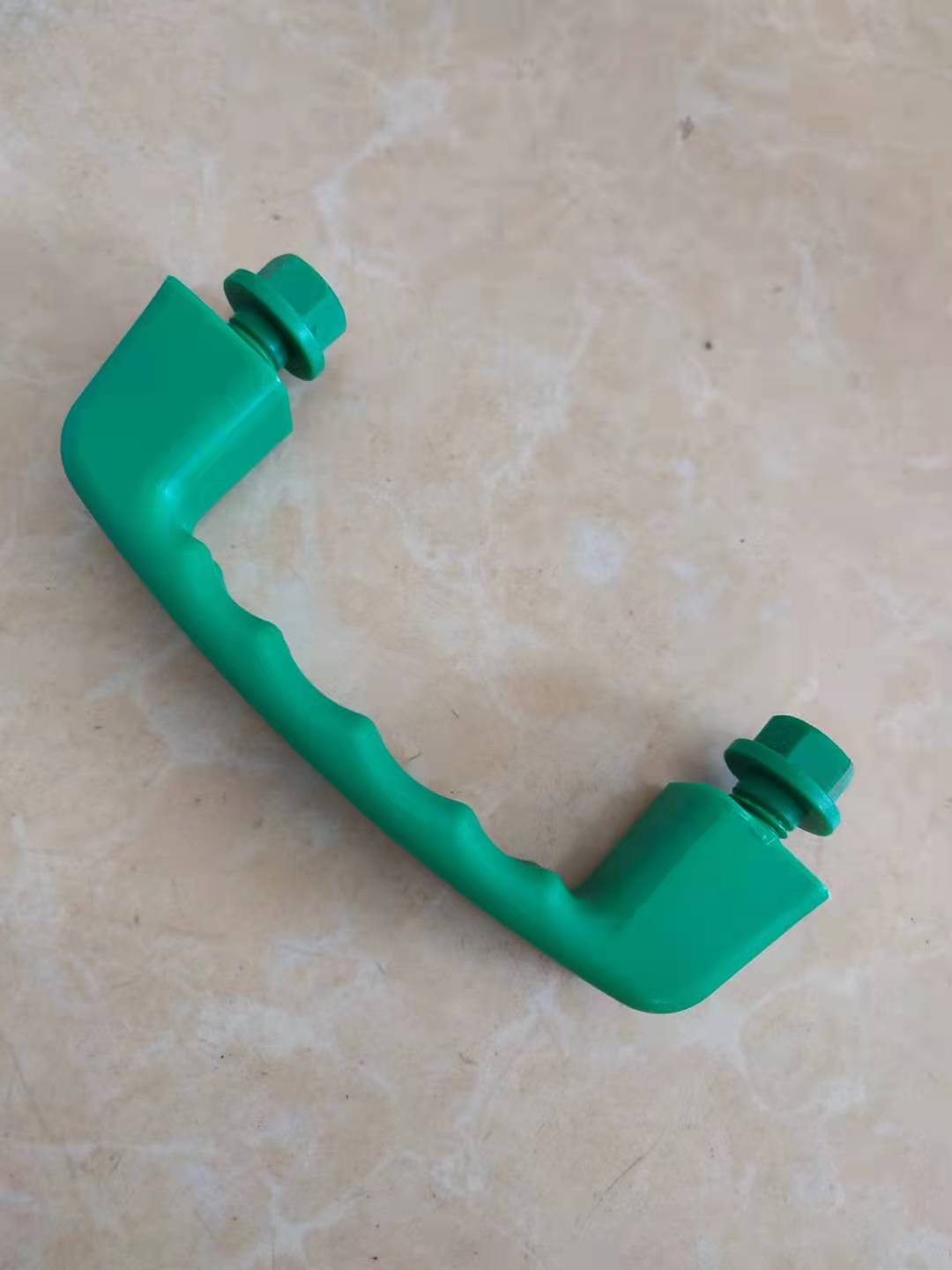 侧窗玻璃手柄 蚀刻机拉手PP把手PCB玻璃绿色把手115mm孔距拉手
