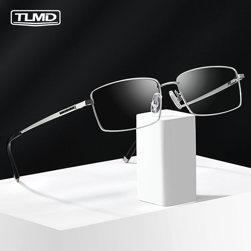 TLDM泰勒梅德璀璨系列BS619-6612纯钛男士商务近视眼镜框正品