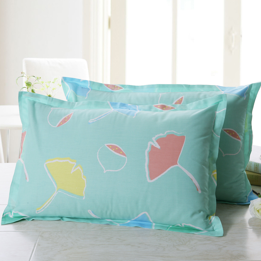 金号纯棉大枕套两只全棉枕头套枕芯套一对装宽边信封款式w1446tzg