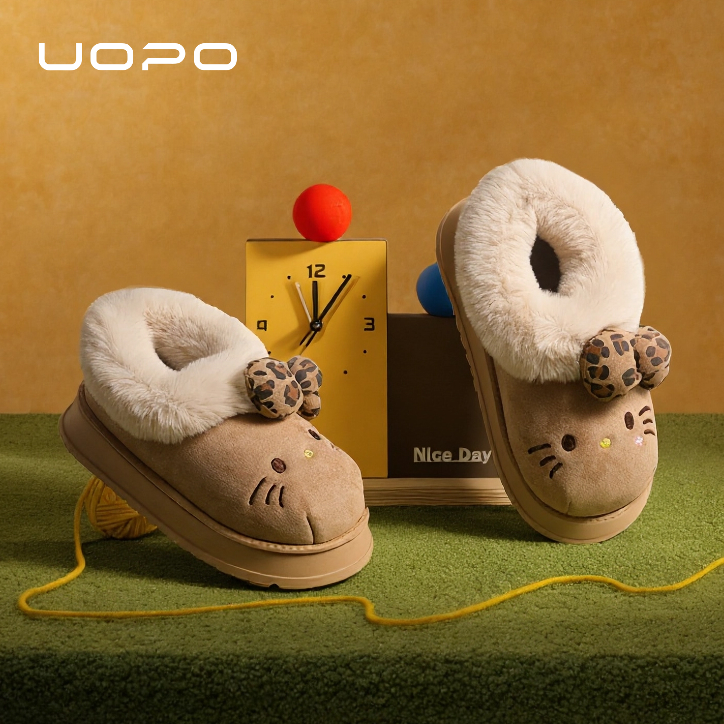 【HelloKitty联名】UOPO棉拖鞋