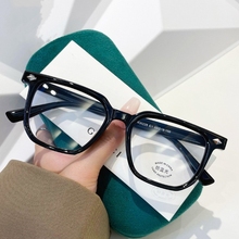 防蓝光近视眼镜男款网上可配散光度数镜片复古板材方框眼睛框镜架