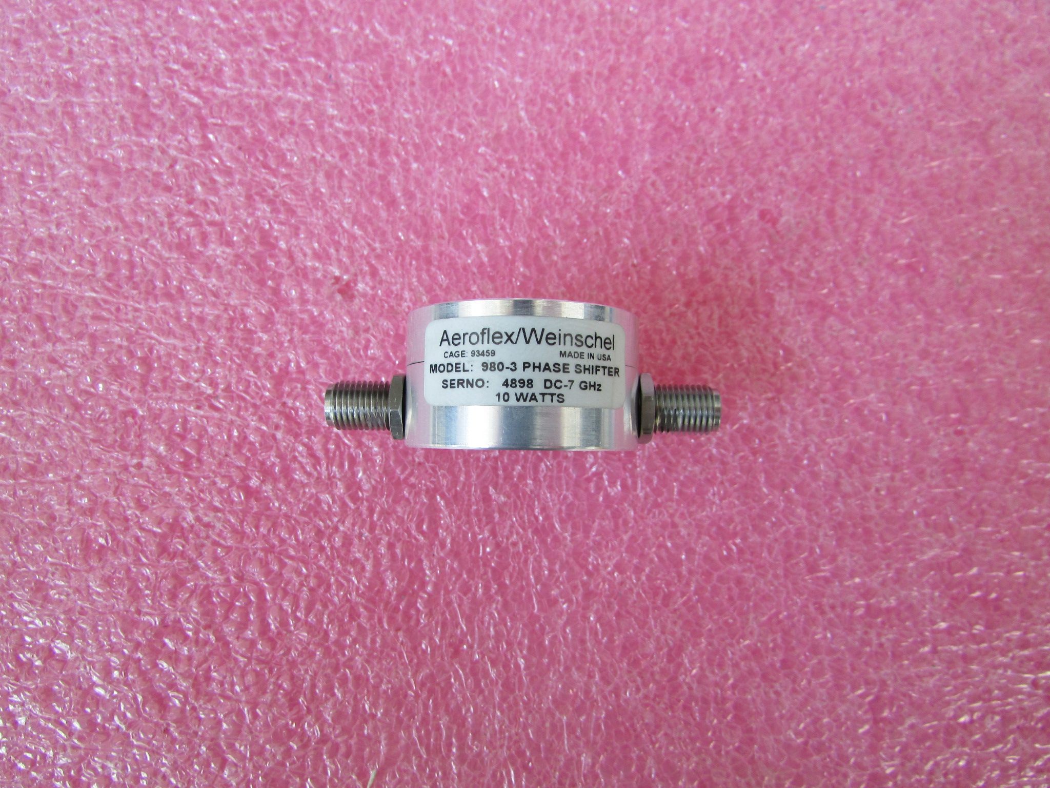 weinschel进口980-3 dc-7ghz10w 175度smarf射频微波可变移相器