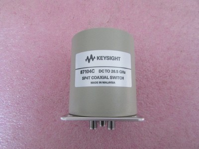 新 Keysight /Agilent 87104C DC-26.5GHz SP4T SMA 微波同轴开关