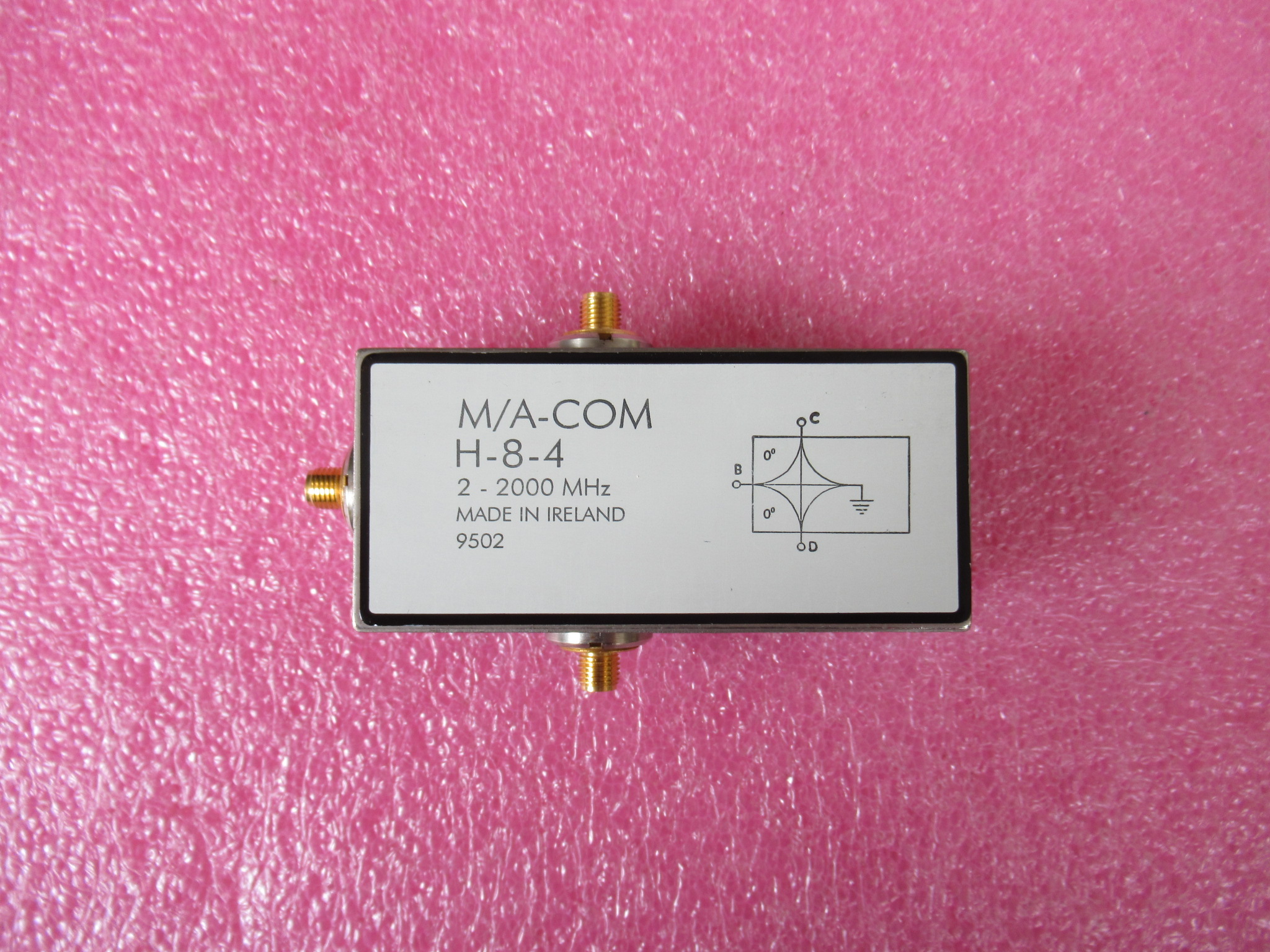 M/A-COM进口 H-8-4 2MHz-2GHz SMA 射频微波一分二功率功分器