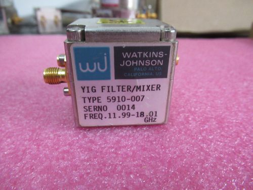 WJ3.8-19.6GHzYIG带通滤波器