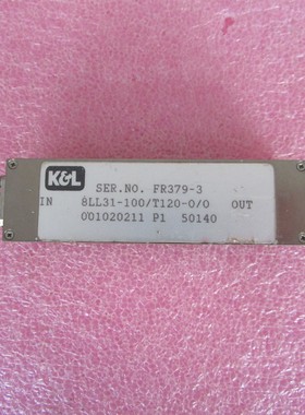 K&L进口8LL311-100/T120-0/0 SMA母射频微波同轴带通滤波器