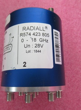 Radiall进口 R574423805 DC-18GHz 28V SMA母 SP8T射频同轴开关