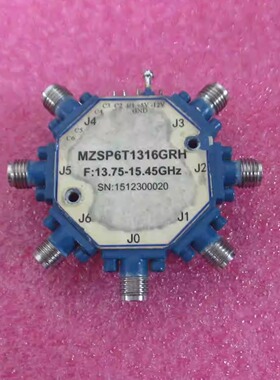 进口 1-18GHz 20dBm 100ns TTL控制 SP6T 射频PIN电子开关