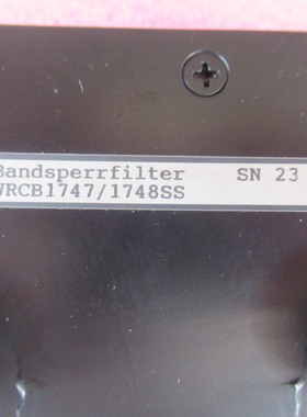 WI进口 WRCB1747/1748SS 1.745-1.749GHz 射频同轴可调带阻滤波器