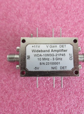 10MHz-3GHz 45dB 21dBm 增益可调0-30dB 射频VGC增益控制放大器
