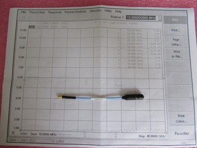 SHWCB-120-K/G/FF GPPO母-k母 12cm DC-40GHz射频同轴测试电缆