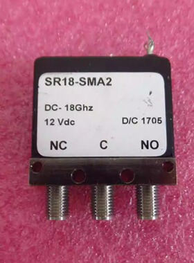 进口 SR18-SMA2 DC-18GHz 85W 12V SMA母 SPDT 射频同轴开关