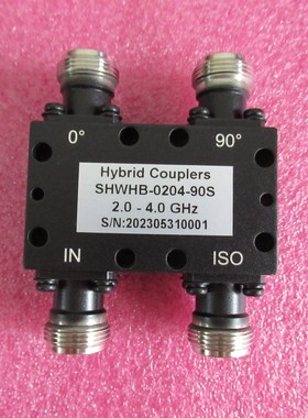 SHWHB-0204-90S 2-4GHz 100W S波段 N母 射频 90度电桥 3dB耦合器