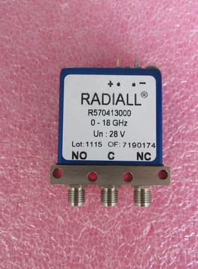 Radiall R570413000 DC-18GHz 300W 28V SPDT射频单刀双掷开关
