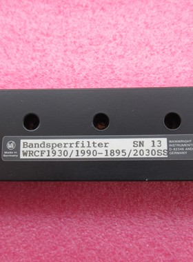 WI进口 1.9-2GHz SMA 射频微波同轴可调带阻滤波器 1900-2000MHz