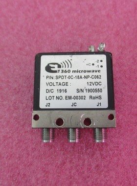 EPX SPDT-0C-18A-NP-C062 DC-18GHz 12V SMA SPDT 射频同轴开关