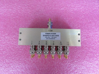 SHWPD12-001100S 100KHz-100MHz 1W一分12射频功率功分器 