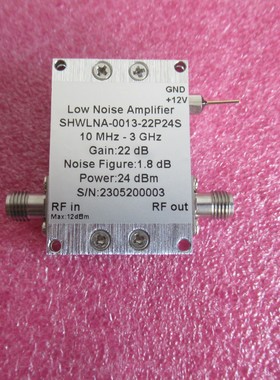 10MHz-3GHz 22dB增益 24dBm功率 SMA 射频微波低噪声放大器