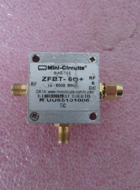 MINI进口 ZFBT-6G+ 10-6000MHz SMA 30V 射频微波同轴 T型偏置器