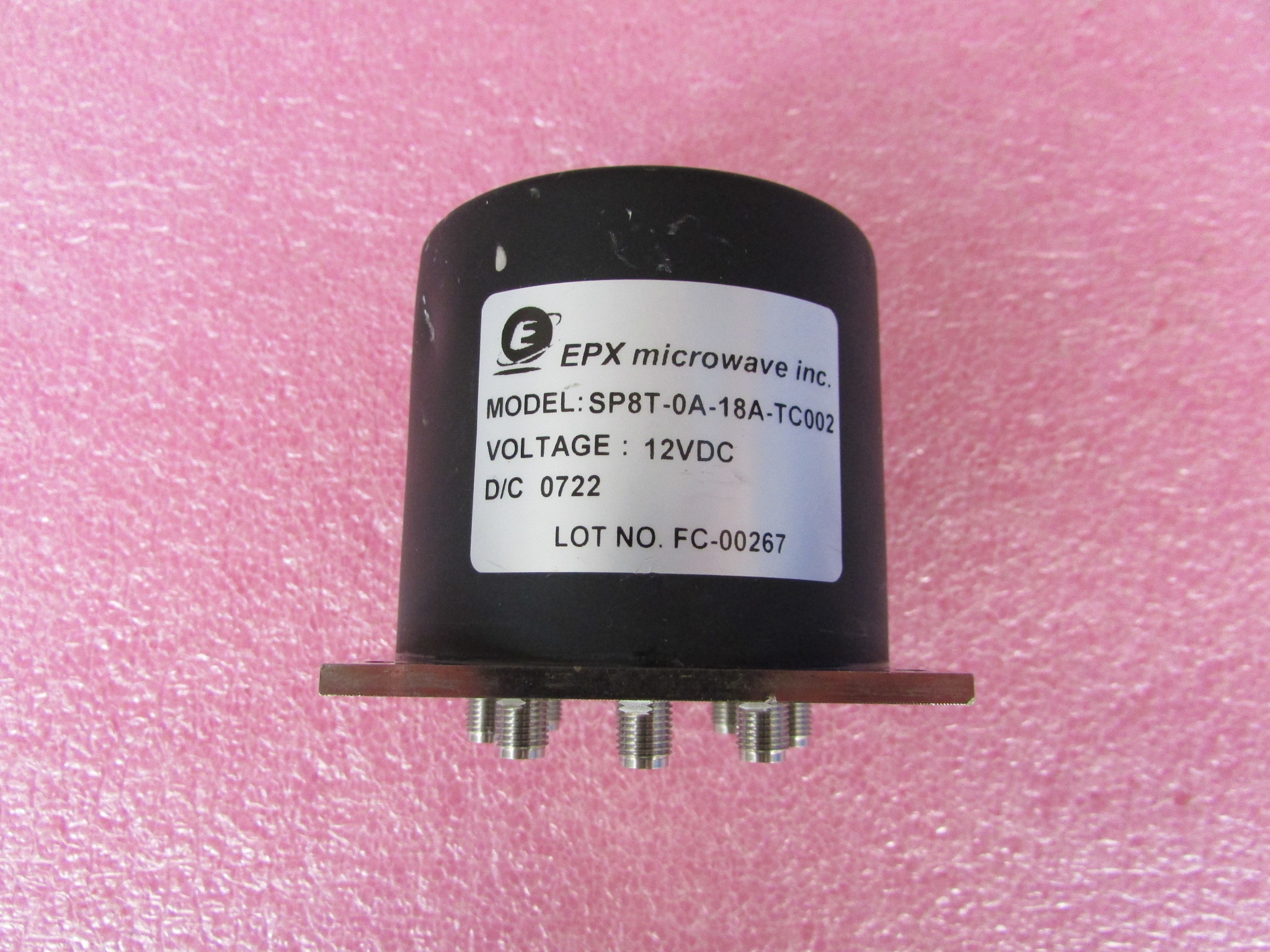 EPX SP8T-0A-18A-TC002 SP8T 18GHz12VSMA射频同轴单刀八掷开关