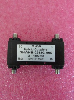 SHWHB-0218G-90S 2-18GHz 射频90度耦合电桥  相位90度± 2度