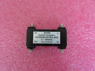 SHWHB-0218G-90S 2-18GHz 射频90度耦合电桥  相位90度± 2度