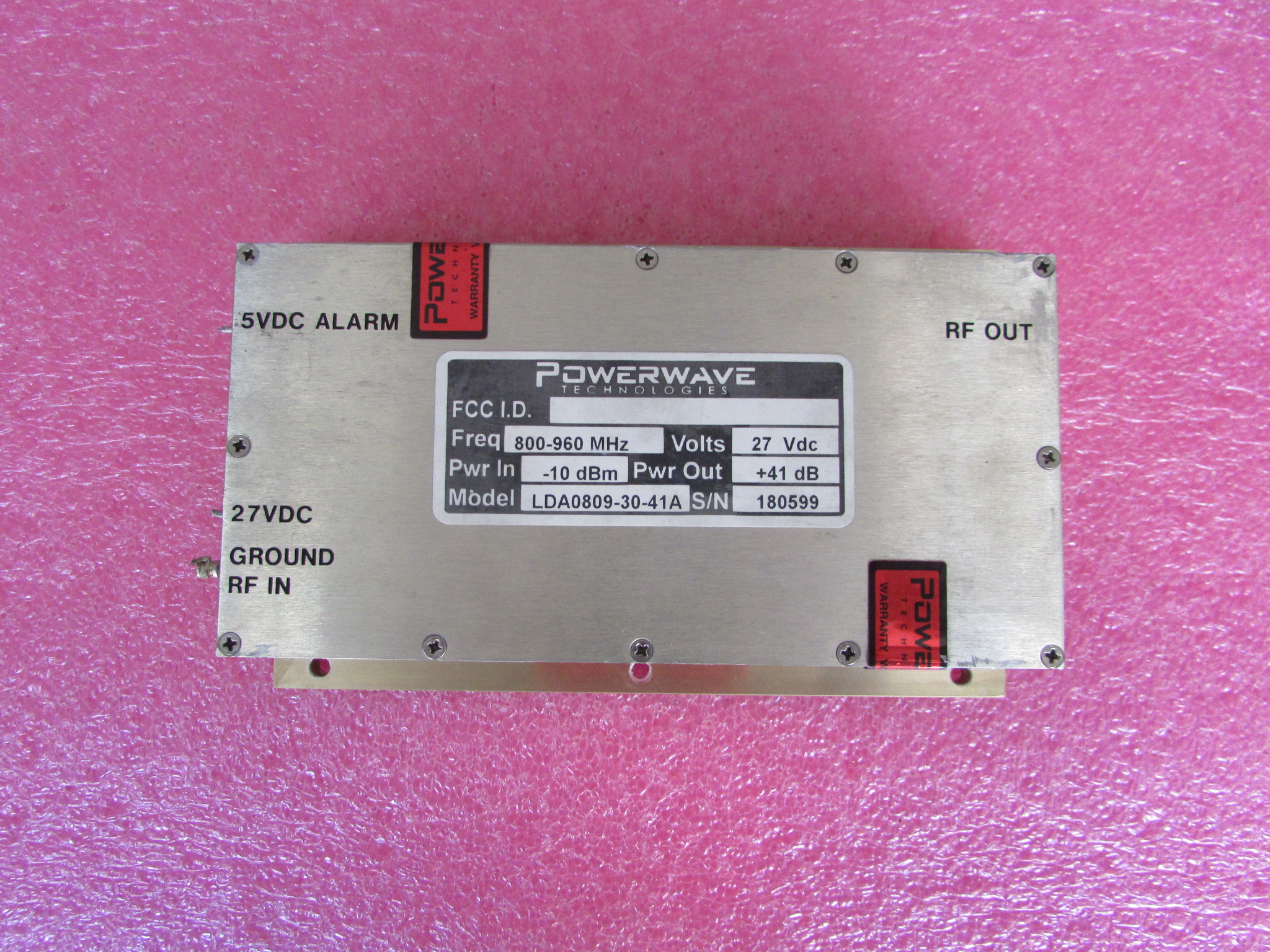 POWERWAVE进口 13W 27V 0.6-1GHz 38dB SMA射频低噪声高功率放