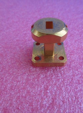 进口 26-40GHz WR28(BJ320) 长度2cm射频直波导转接器 方口转圆口