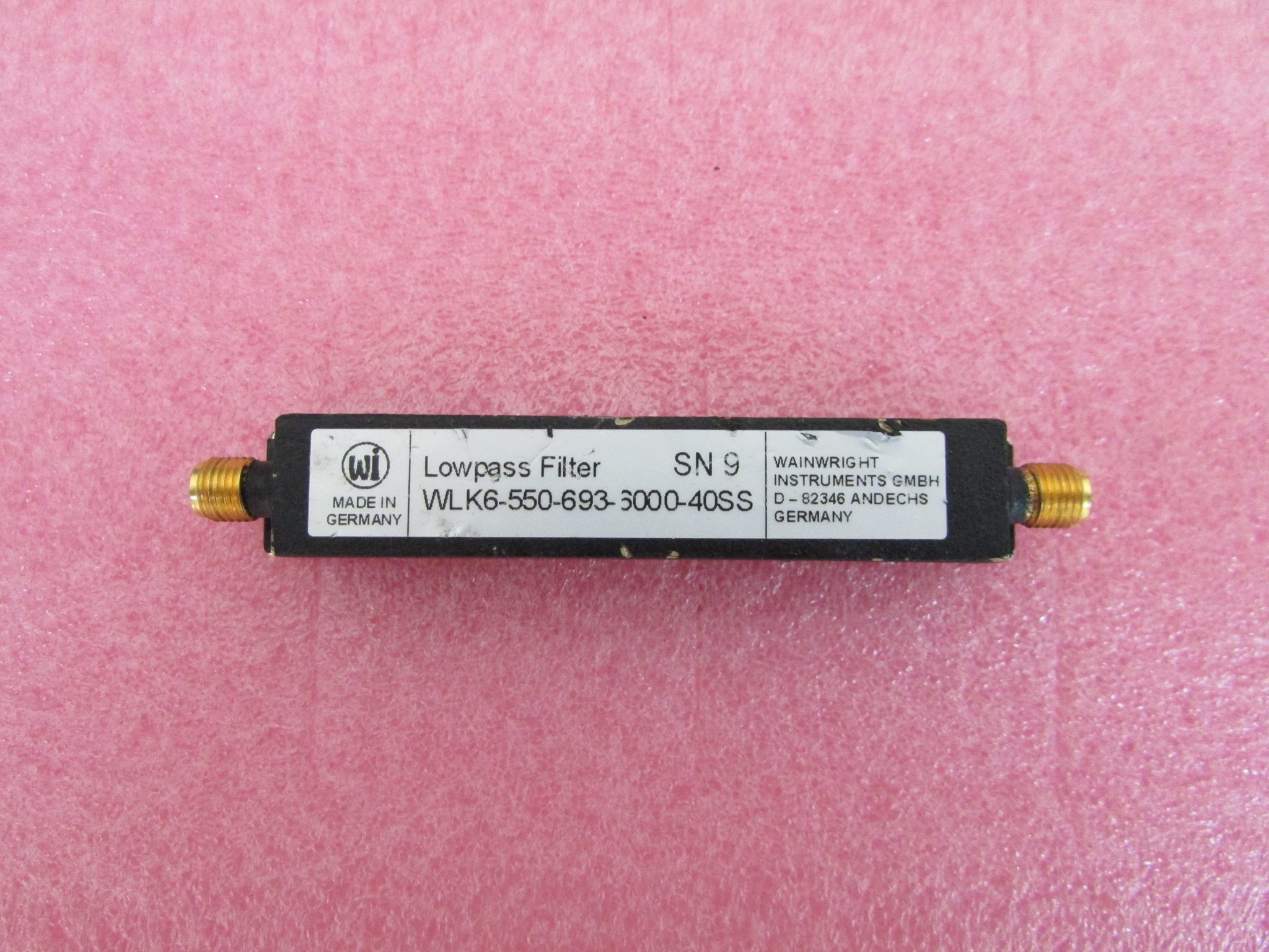 WI低通滤波器DC-550MHz