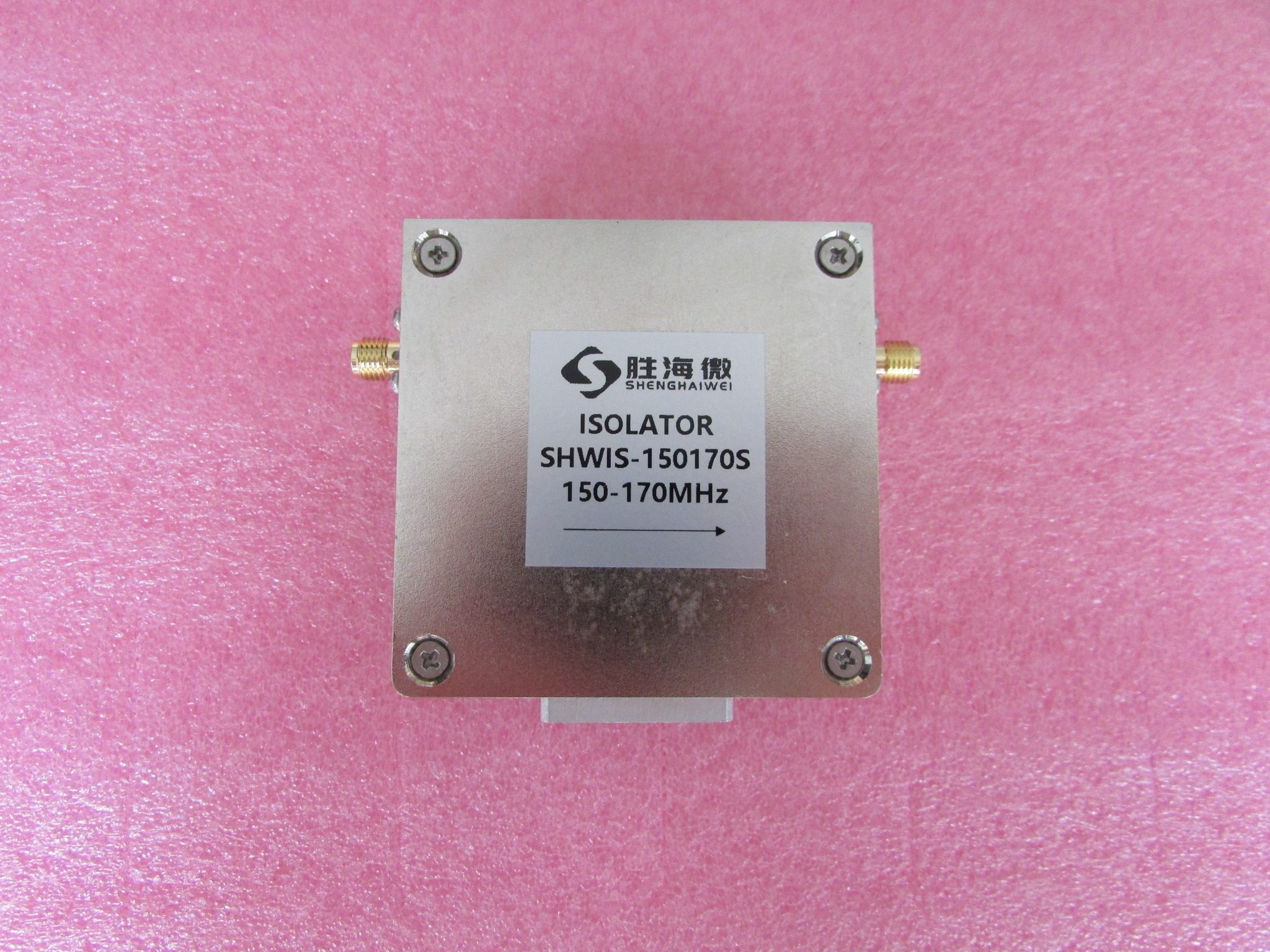 shwis-150170s 150-170mhz sma 100w 射频微波同轴隔离器