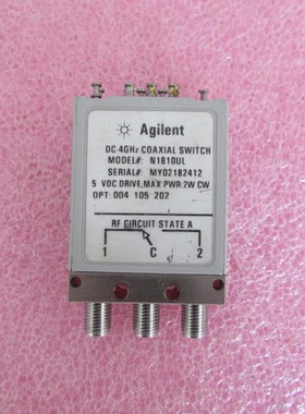 Agilent N1810UL DC-4GHz SMA 24V 单刀双掷 射频微波 同轴开关
