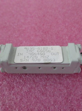 IMC进口 中心频率：14.72GHz 14.58-14.87GHz 射频同轴带通滤波器