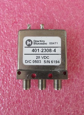 Dow-Key 401-2308-4 18GHz  28V 单刀双掷 射频同轴继电器开关