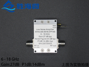 14dBm功率 18GHz 27dB 射頻低噪聲放大器現貨 噪聲系數4.5dB