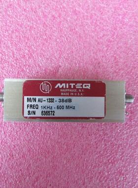 MITEQ AU-1332-38 1KHz-500MHz 38dB SMA 射频微波 低噪声放大器