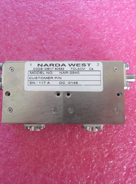 NARDA NAR-2940  699-910MHz 40dB射频微波同轴高隔离度隔离器