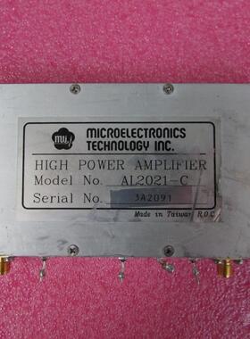 Microelectronics 进口 AL2021-C SMA接头 射频微波高功率放大器
