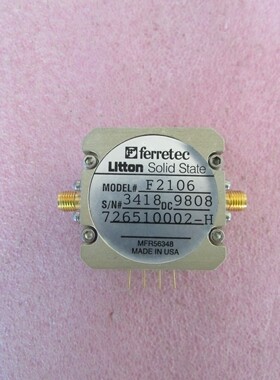 全新Ferretec进口   F2106    SMA  YIG滤波器