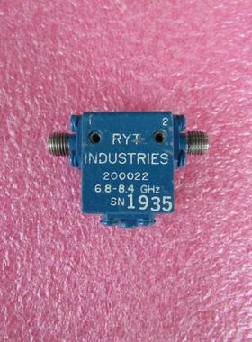 RYT进口 200022 5.6-8.4GHz SMA RF射频微波同轴宽带隔离器