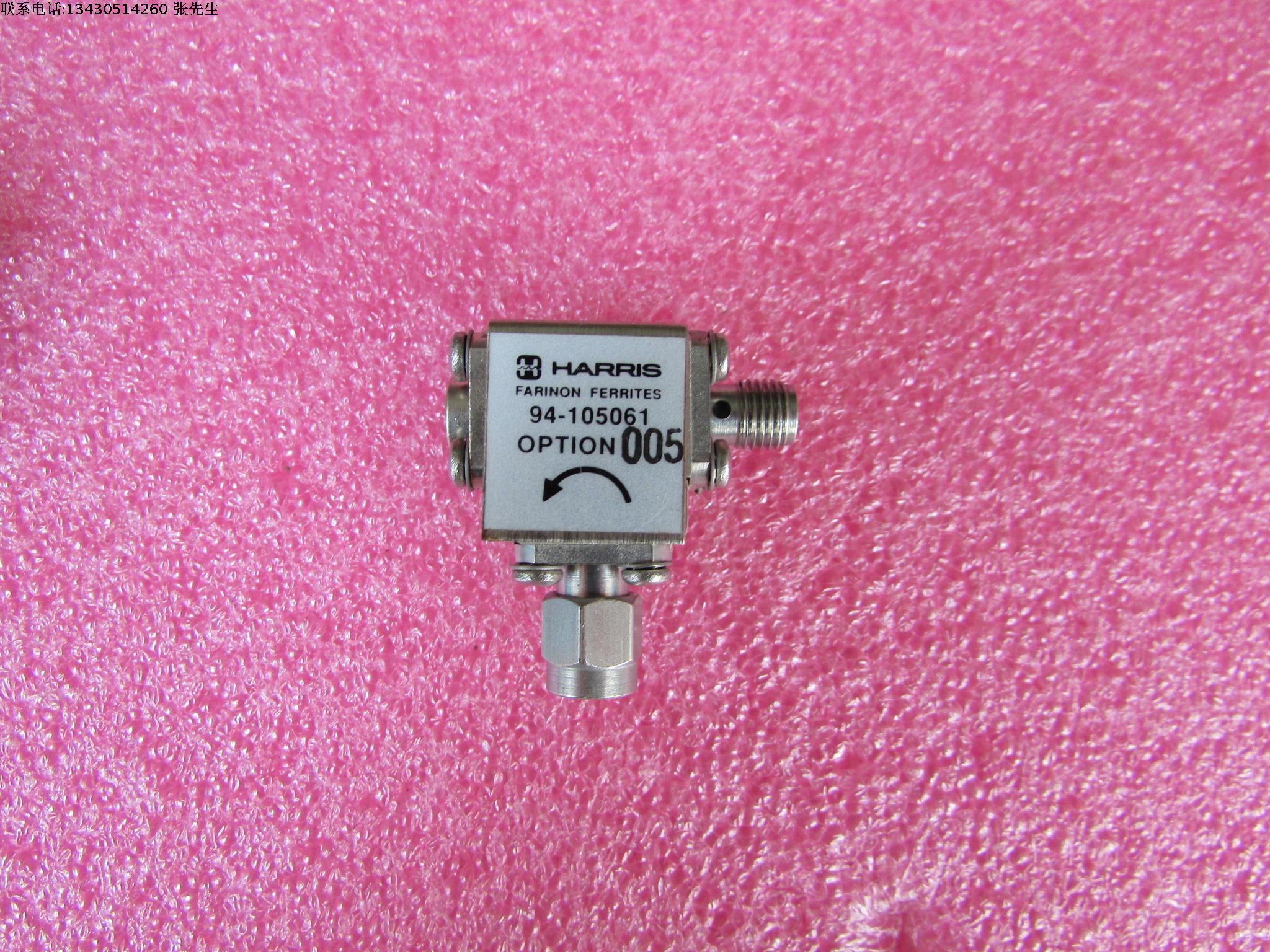 HARRIS进口 94-105061-005  9.5-12.4GHz SMA RF 射频微波同轴隔离器 质量包好，包能用  可提供详细测试图 请放心购买 型号：94-105061-005 频率范围： 9.5-12.4GHz 插损:＜1.0dB 隔离度.:＞20dB 接头：SMA