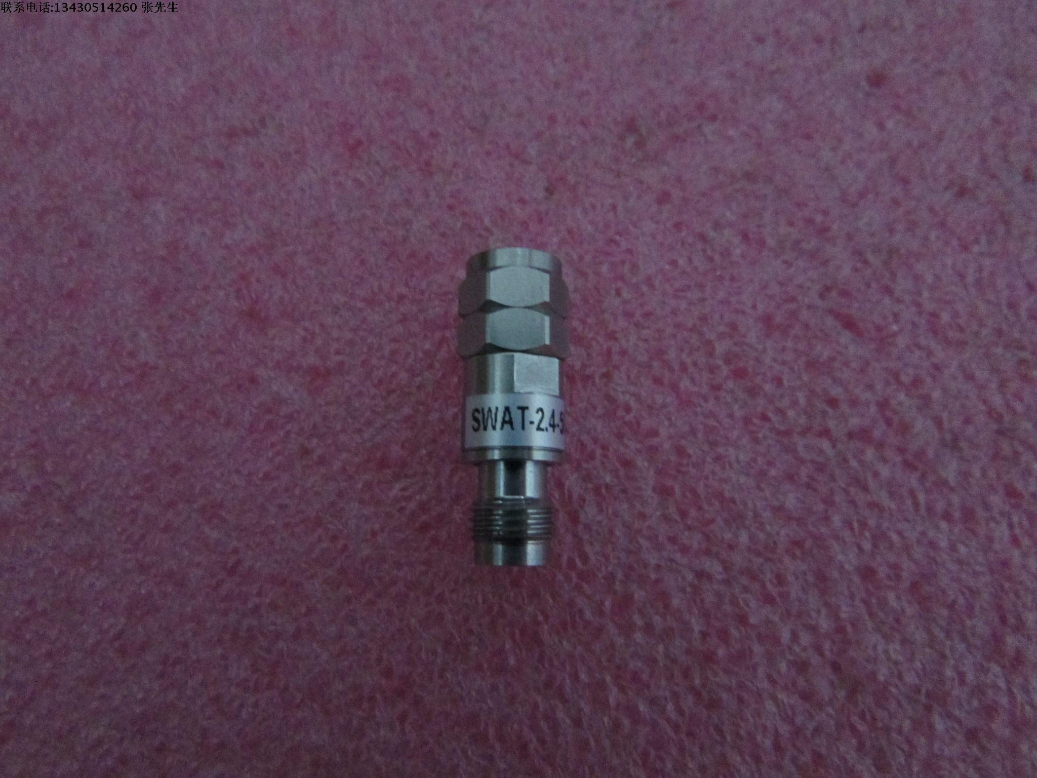 SWAT-2.4-50-6dB DC-50GHz 6dB 1W 2.4mm 射频微波同轴固定衰减器 型号：SWAT-2.4-50-6dB 频率范围：DC-50GHz 衰减值：6dB 功率：1W 接头：2.4mm(f)-2.4mm(m)
