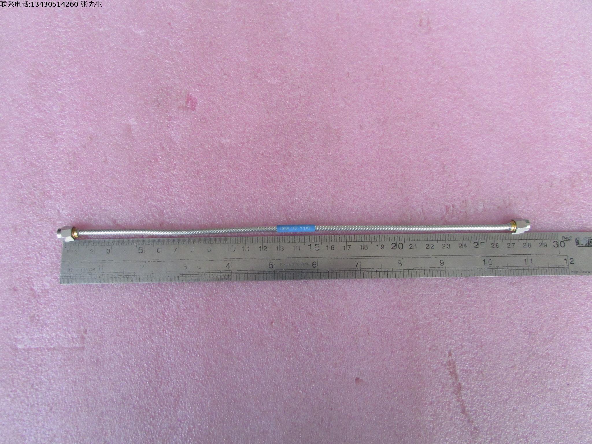 进口 DC-26.5GHz SMA双公 28CM 射频微波同轴电缆跳线 型号：068-32-11/0 频率范围：DC-26.5GHz    接头：SMA公-SMA公 长度：28CM