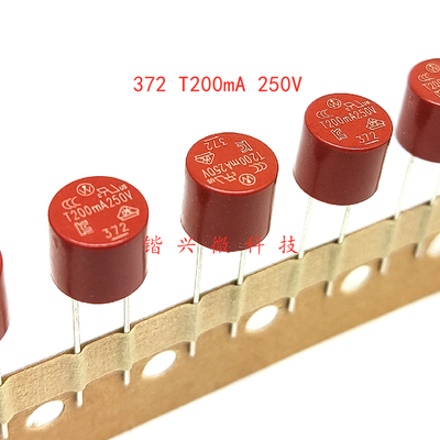 Littelfuse力特 372 T200mA 250V 延时保险丝管 37202000001 进口