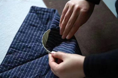 主人杯单杯袋纯棉纯手工原创便携