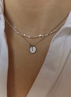 【上新85折】打开时空锁 镶钻吊坠Buling 通体925银轻奢气质项链