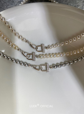 自留！推荐！重工轻奢纯银不褪色进口施家珍珠天然淡水珠项链正品